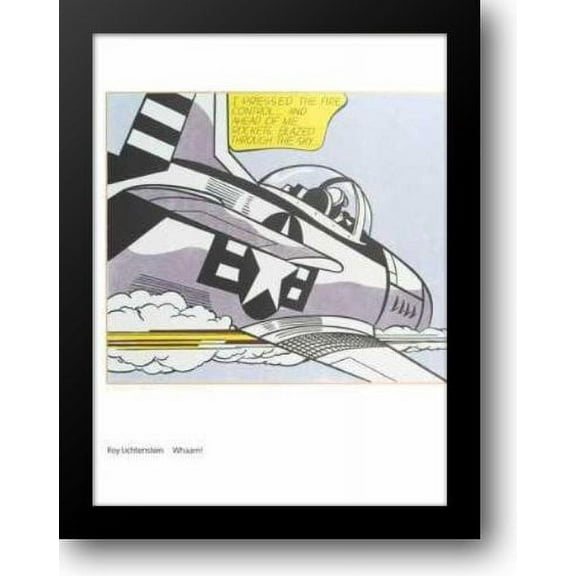 Wham A, (Diptich) 28x35 Framed Art Print by Lichtenstein, Roy