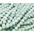 thumbnail image 2 of 8mm 15.5" High Quality Aquamarine Smooth Round Beads Genuine Gemstone Natural Jewelry Making, 2 of 5
