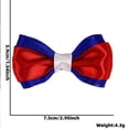thumbnail image 3 of Independence Day Bow Hair Clip Accessory Holiday Party Red White Blue Star Striped Flag Hair Accessory Side Clip, 3 of 6