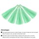 thumbnail image 4 of 25uds Guirnalda Borlas Color Verde Claro con Cuerda Borlas Papel Seda Kit para Fiesta Decoración Bodas Cumpleaños, 4 of 7