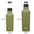thumbnail image 5 of Botella De Agua Aislada Con Pajita Frasco De Agua De Acero Inoxidable Al Vacío De Doble Pared De 25 Onzas Con 2 Tapas Verde Bosque, 5 of 5
