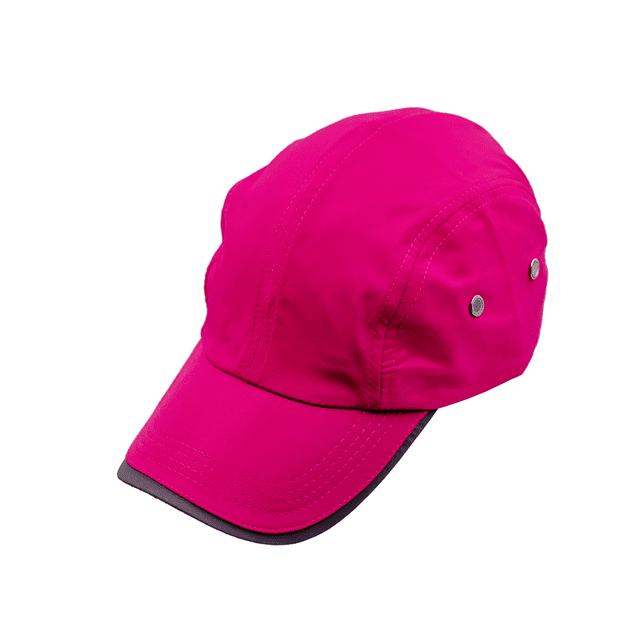 Gorra sport sin malla y con bies reflejante, ajustable. Unisex.