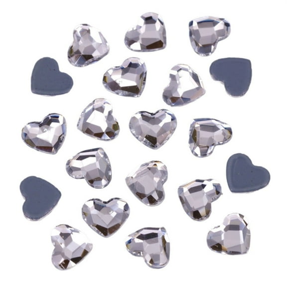 Heart Flat Back Hotfix Rhinestones Iron On Flat Back Crystals