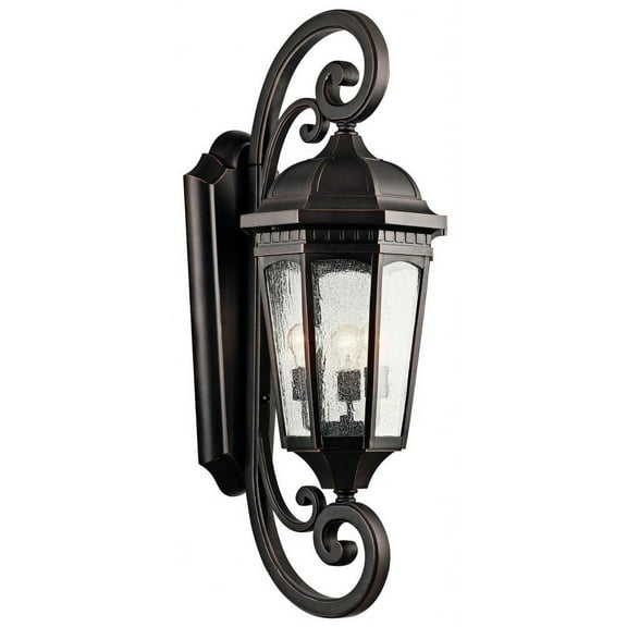 Kichler 9060 Courtyard Collection 3 Light 40" Outdoor Wall Light