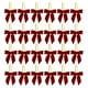 thumbnail image 2 of 24 Lazos Navideños Pequeños de Terciopelo | Mini Lazos de Cinta Suave de 8 Cm con Pinzas Metálicas | Ideales para Decorar Árboles, Coronas, Papel de Regalo, Regalos de Fiesta, Bolsas de Dulces y Manu, 2 of 6