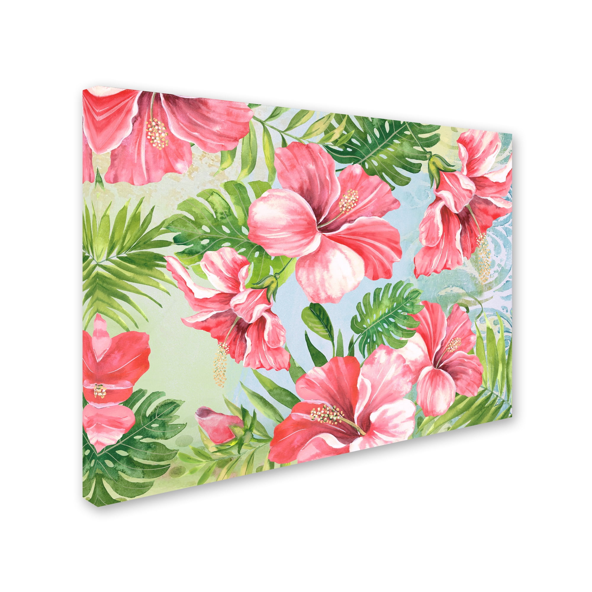 Trademark Fine Art 'Hibiscus Paradise 2' Canvas Art by Jean Plout