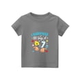 thumbnail image 5 of YOUYEDIAN 7 Year Old Girl Birthday T Shirts - Kids Toddler I was 6 Now I'm 7 67 Funny Cute Short Sleeve Crew Neck Tops (Gray, 11-12 Years), 5 of 5