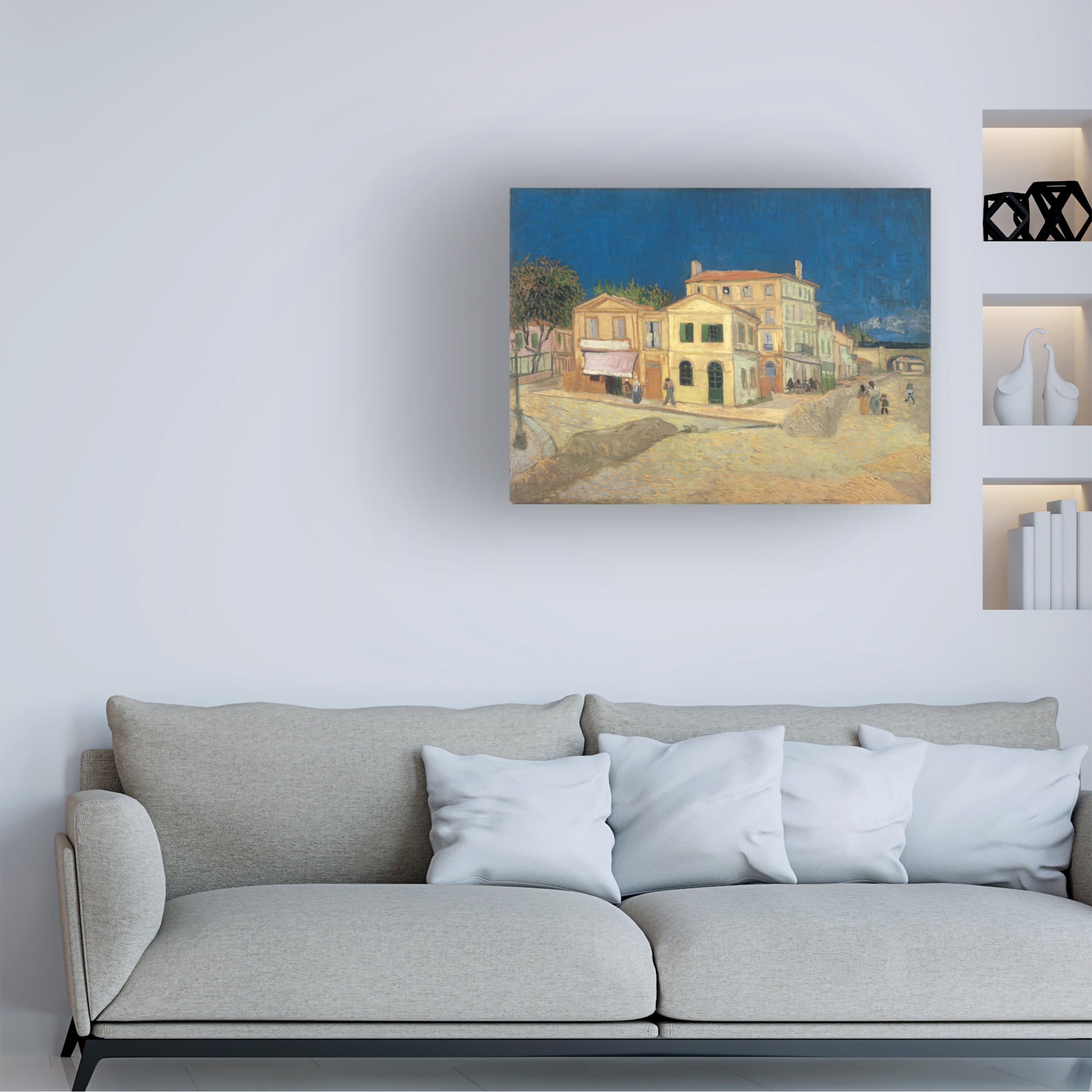 Vincent van Gogh 'The Yellow House' Canvas Art