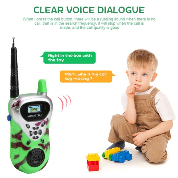 Kids Walkie Talkies,FZFLZDH 3-14 Year Old Girl and Boy Gifts Toys ,2 Pack Children's Walkie Talkie Set Outdoor Adventures Hiking Camping Gear Games for Girls and Boys