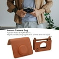 thumbnail image 3 of Instant Camera Bag Light Luxury Texture PU Protective Case for Mini Retro Design Portable Shoulder Strap Magnetic Clamshell Skin Friendly 13 X 11 6cm, 3 of 7