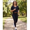 thumbnail image 5 of 5 Pack Women's V Neck Crop Tops Short Sleeve Athletic Workout Gym T Shirts, 5 of 6