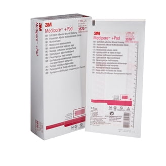 3M Medipore Dress-it Pre-Cut Dressing Covers/Retainers , 3-7/8 Inches x 4-5/8 Inches, White, 100 Count