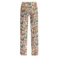 thumbnail image 6 of Fabrcox Women's Pajama Bottoms Soft Easter Egg Cute Animals Wide Leg Womens Sleep Pants Spring Elastic Waist Holiday Women Trouser, 6 of 7