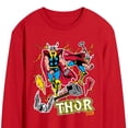 thumbnail image 2 of Marvel Thor - Stickers Style - Men's Long Sleeve Graphic T-Shirt, 2 of 4