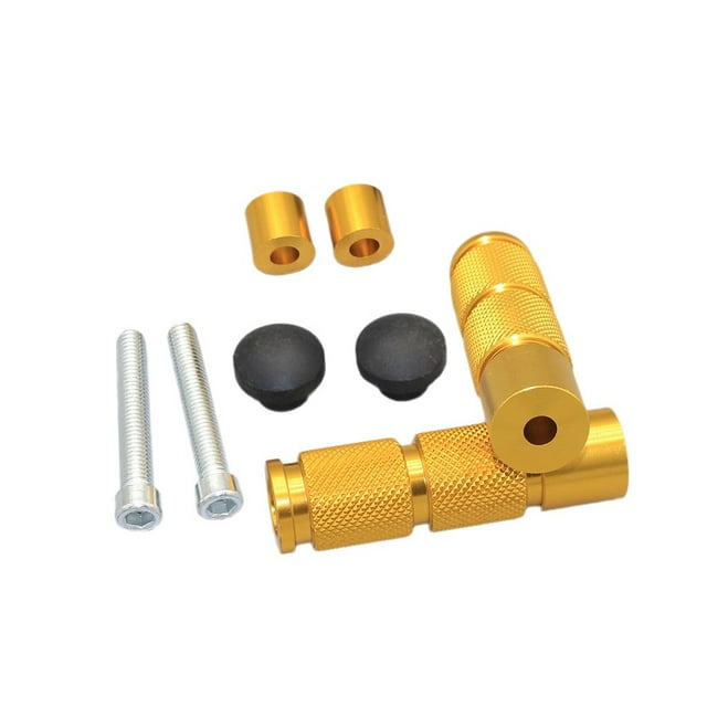 2 Piezas Soporte de Pedal Soporte Clavijas Reposapiés de Motocicleta oro