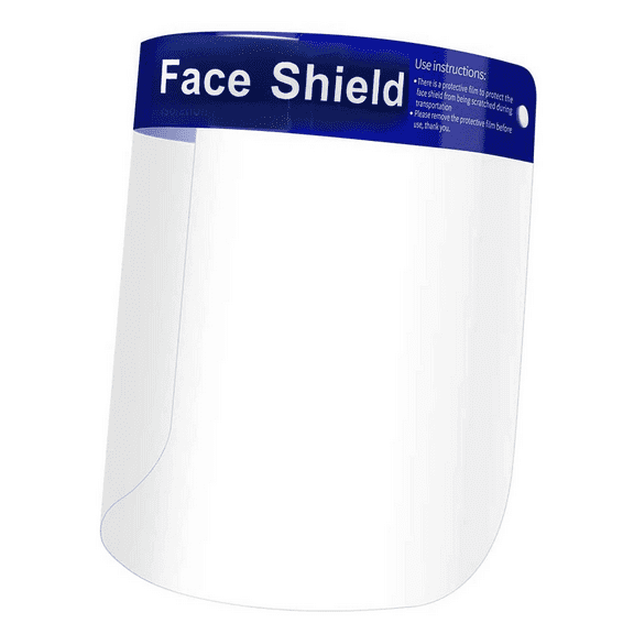 Face Shield, Lightweight Plastic Protective Face Shield with Adjustable Elastic Band, Anti Fog Vents, Movable Up, Down, Barrier for Safety, Comfortably Protects Face from Particles, Clear
