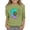 Mint Green, variant on KAUOD Kids Girls 3/4 Sleeve T-Shirt Casual Printed Flowers Cotton Solid Tee Teen Crewneck Color Block Cute Spring Fall Blouses Tops