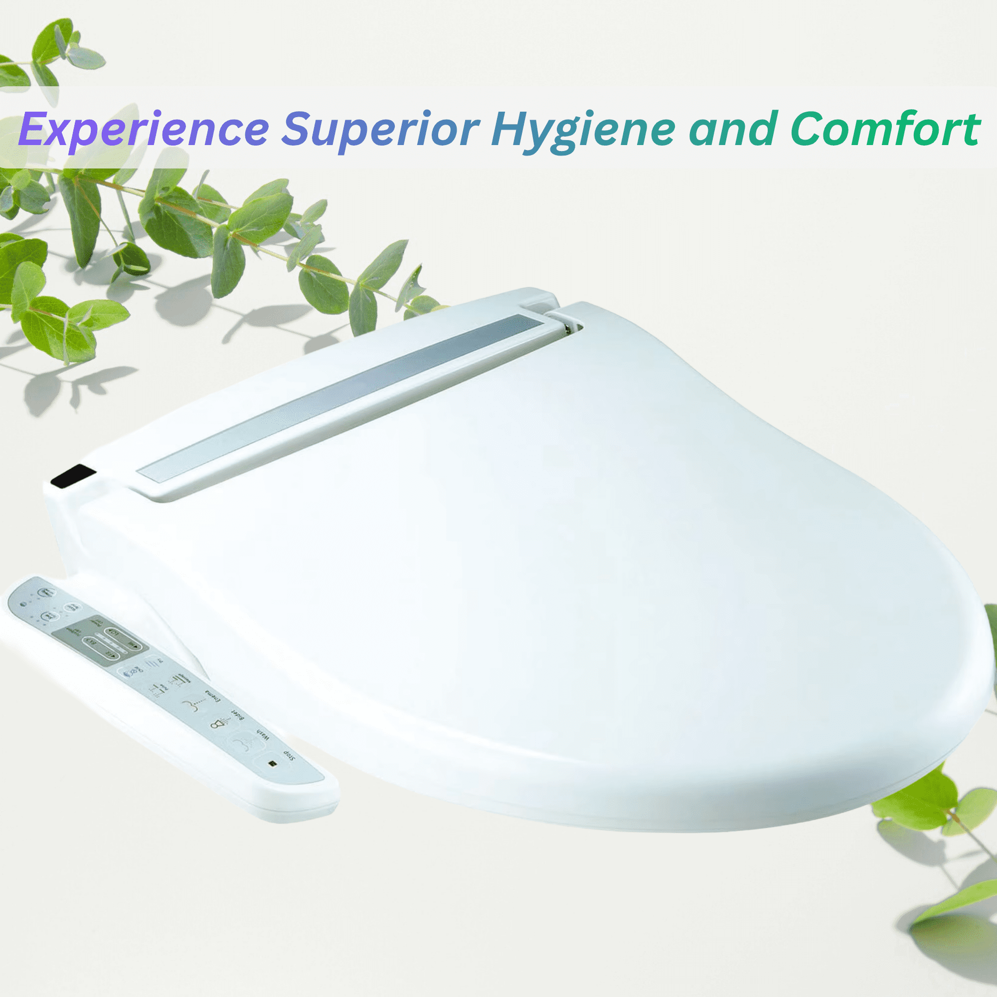 Daiwa Felicity Washmate Deluxe Bidet Toilet Seat Attachment W/ Heated Seat and Hygienic Nozzles (Elongated)