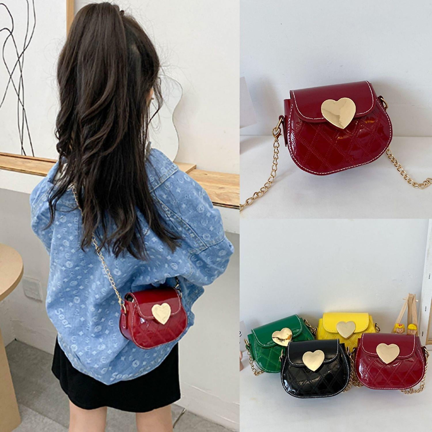 Leather chain handbag sale