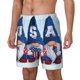 thumbnail image 1 of Balery Cute Gnomes in USA Bañador para hombre, shorts de playa de secado rápido con entrepierna y forro de compresión-Large, 1 of 6