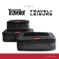 thumbnail image 3 of LeanTravel Compression Packing Cubes for Travel Organizers with Double Zipper (3-Pack (2L+1M), Black), 3 of 8