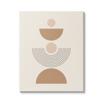 Stupell Industries Modern Arched Shapes Abstract Painting Gallery Wrapped Canvas Print Wall Art, 16 x 20