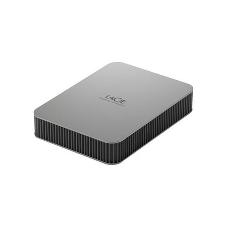 LaCie - Mobile 5TB External USB-C 3.2 Portable Hard Drive with Rescue Data Recovery Services - Moon Silver