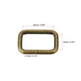 thumbnail image 2 of 25x16mm Rectangle Buckles Iron Electroplated Bronze Tone 20 Pack, 2 of 5
