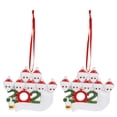 thumbnail image 1 of Adorno colgante de Navidad con nombre personalizado de miembros de la familia, 2 uds., colgante para árbol de Navidad, 7 cabezas, 1 of 5