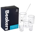 thumbnail image 4 of Glass Beakers Set - Science, Chemistry Classroom Supplies - Borosilicate Glass - Education, Research Equipment for Industrial and Academic Labs (50-600mL, 5-Pack), 4 of 5