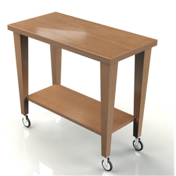 3-Shelf Open Service Cart with Tapered Leg