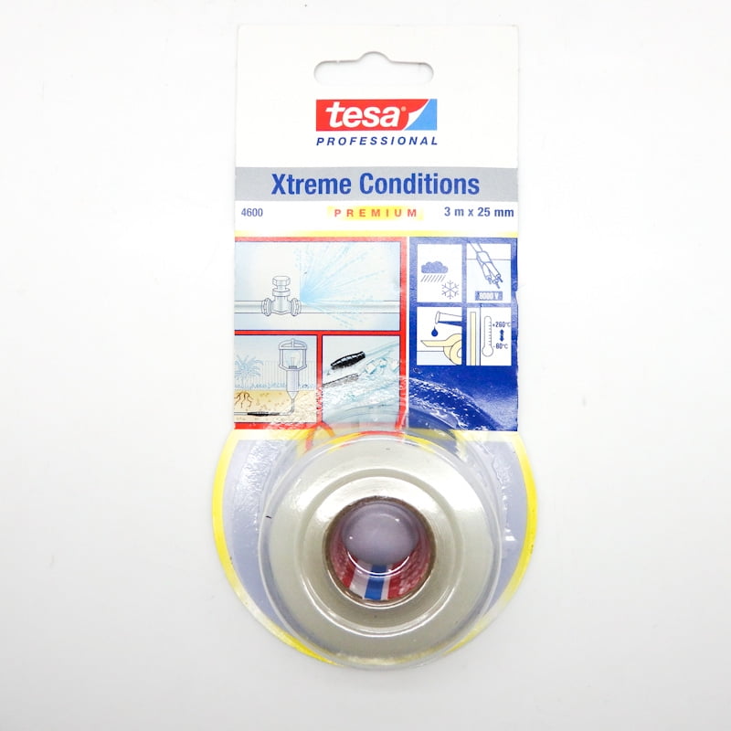 Tesa 4600 Self-Amalgamating Silicone Tape - 25mm X 3m, Transparent, Waterproof, For Extreme Conditions