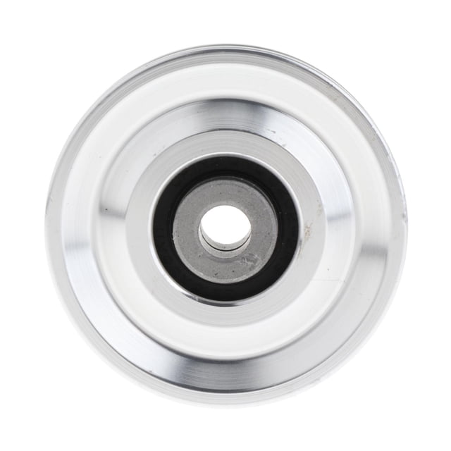Polea de rodamiento, accesorio de gimnasio, aleación de aluminio, resistente al desgaste, práctica, 10 mm 70mm Plata
