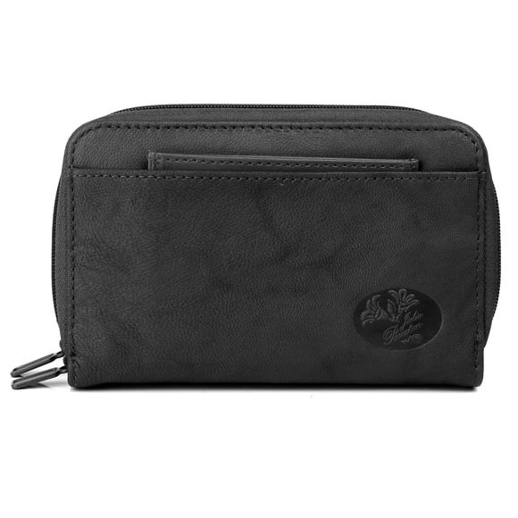 Organizador Julia Buxton Heiress con doble cremallera, color negro