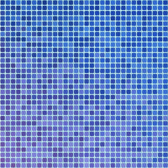 Ahgly Company Indoor Square Patterned Day Sky Blue Area Rugs, 4' Square