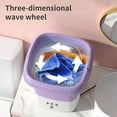 thumbnail image 2 of Portable Small Washing Machine,13L Capacity Foldable Mini Washer,Ideal for Baby Clothes, Underwear & Small Items. Perfect for Apartments, Dorms, RVs & Travel (Green), 2 of 10