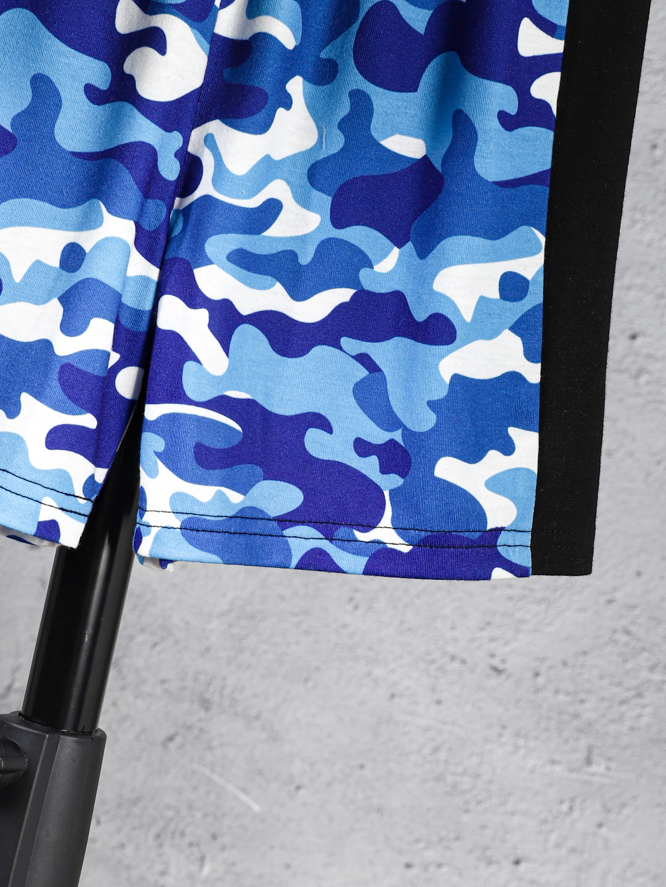 Mikrdoo Kids Boys Clothes Clearance Shorts Sets 7 Years Big Boys Bear Pattern Splice Camouflage Print T-shirt Tops 8 Years Boys Elastic Shorts 2Pcs Outfits For Summer Blue