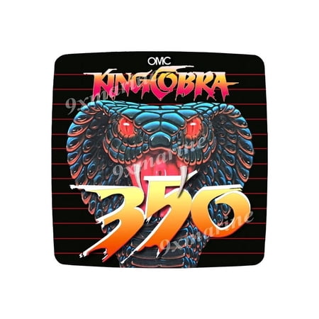 OMC King Cobra Flame Arrestor Sticker 350