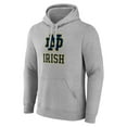 thumbnail image 2 of Men's Gray Notre Dame Fighting Irish Logo Pullover Hoodie, 2 of 3
