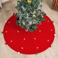 thumbnail image 4 of Franhais Christmas Tree Skirt Embroidery Tree Bottom Cover Round Mat Ornaments for Rustic Holiday Party Decoration, 4 of 7