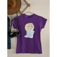 thumbnail image 3 of Anime Woman Thinking T-Shirt Women -Image by Shutterstock, Female 5X-Large, 3 of 4