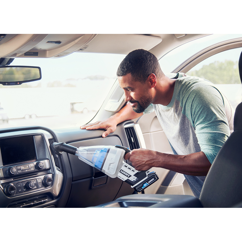 HART Kit d’aspiration à main automobile sans fil 20 volts (1) 20 volts 1.5Ah lithium-ion