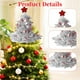 thumbnail image 4 of Sombrero Navideño De Plástico Adorno de estrella para la punta del árbol de Navidad: Gorro de Papá Noel, 38 x 34 x 18 cm, plateado (1 unidad) Rkxzt, 4 of 9
