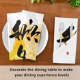 thumbnail image 7 of Dinner Napkins Cloth Washable Autumn Festival Thanksgiving Chuseok Table Napkins Polyester 20 * 20 inch Set of 6 Home Party Holiday Reusable, 7 of 7