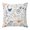 Orange Blue Purple, variant on Blue Flowers Rustic Pillow Covers 24x24 Inch, Spring Vintage Botanical Floral Beige Linen Pillowcase with Invisible Zipper, Decorative Throw Pillow Covers Cushion Case for Couch Sofa Bed Living Room