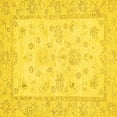 thumbnail image 1 of Ahgly Company Indoor Square Oriental Yellow Traditional Area Rugs, 6' Square, 1 of 4