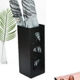 thumbnail image 2 of MOQIN Umbrella Stand Rack for Entryway, Black Square Metal Umbrella Holder, Free Standing Umbrella Storage Organizer Bin for Home Office Hotel Decor, 6.3 x 16.5 Inch, 2 of 9