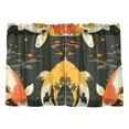 thumbnail image 7 of Yayeee Kitchen Curtains Tier Pair Light Filtering 27"x36" Rod Pocket Short Cafe Window Panel, Fish Pattern, 7 of 7
