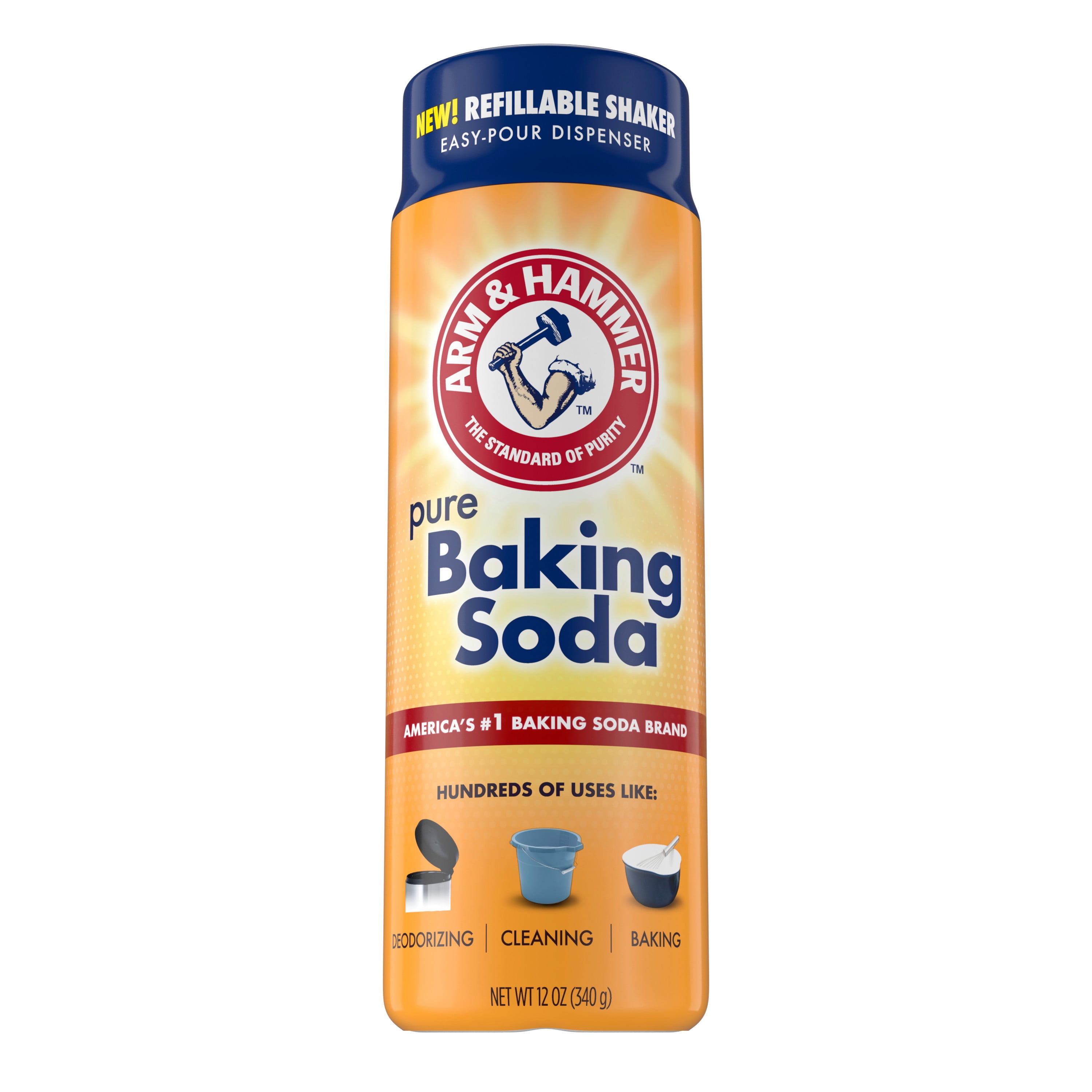 ARM & HAMMER™ Baking Soda Refillable Shaker, 12oz