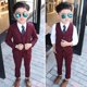 thumbnail image 4 of Trajes de fiesta de boda para bebés, chaqueta, chaleco, pantalones, trajes formales para niños, vestido de bautismo, conjunto de ropa para ceremonia adolescente, 4 of 5